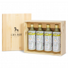 GIFT BOX<br>"PRESTIGE WHITE"<br><span class="bottiglia"> Box containing four 0.5 lt. tins of Toscano Organic Olive Oil </span><br><span class="toscano"> 4x500 ml 2023 harvest</span>