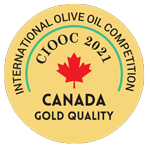CIOOC 2021 - International Olive Oil Competion CANADA GOLD QUALITY